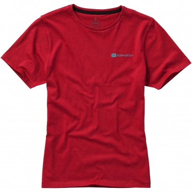 Logo trade promotional products image of: Nanaimo short sleeve ladies T-shirt, red