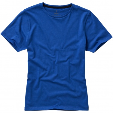 Logo trade business gifts image of: Nanaimo short sleeve ladies T-shirt, blue