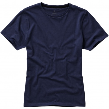 Logo trade promotional products picture of: Nanaimo short sleeve ladies T-shirt, navy