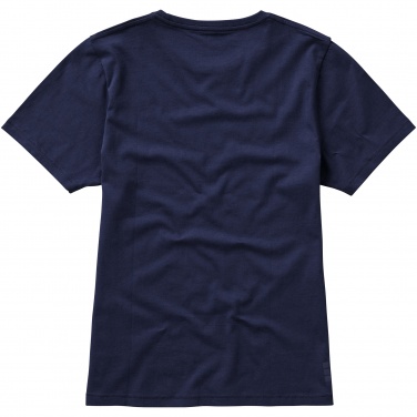 Logo trade promotional merchandise picture of: Nanaimo short sleeve ladies T-shirt, navy