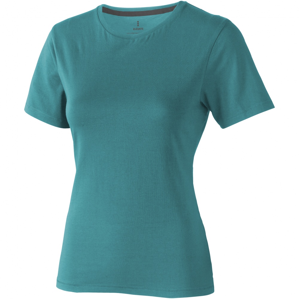 Logotrade promotional items photo of: Nanaimo short sleeve ladies T-shirt, aqua blue