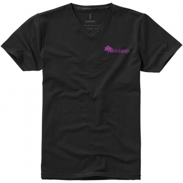Logo trade promotional items image of: Kawartha short sleeve T-shirt, black