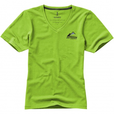 Logo trade promotional products image of: Kawartha short sleeve ladies T-shirt, light green