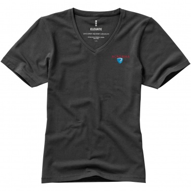 Logotrade business gift image of: Kawartha short sleeve ladies T-shirt, dark grey