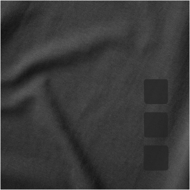 Logo trade promotional giveaways image of: Kawartha short sleeve ladies T-shirt, dark grey