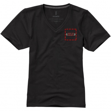 Logo trade promotional giveaway photo of: Kawartha short sleeve ladies T-shirt, black
