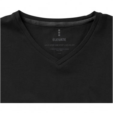 Logo trade promotional items image of: Kawartha short sleeve ladies T-shirt, black