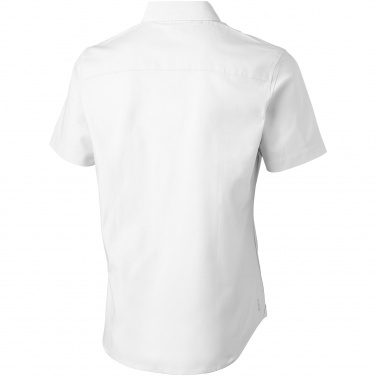 Logo trade promotional merchandise image of: Manitoba short sleeve shirt, white