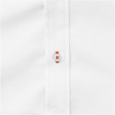 Logo trade promotional giveaways image of: Manitoba short sleeve shirt, white