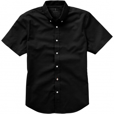 Logo trade corporate gifts image of: Manitoba short sleeve shirt, black