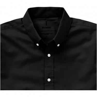 Logotrade promotional gift picture of: Manitoba short sleeve shirt, black