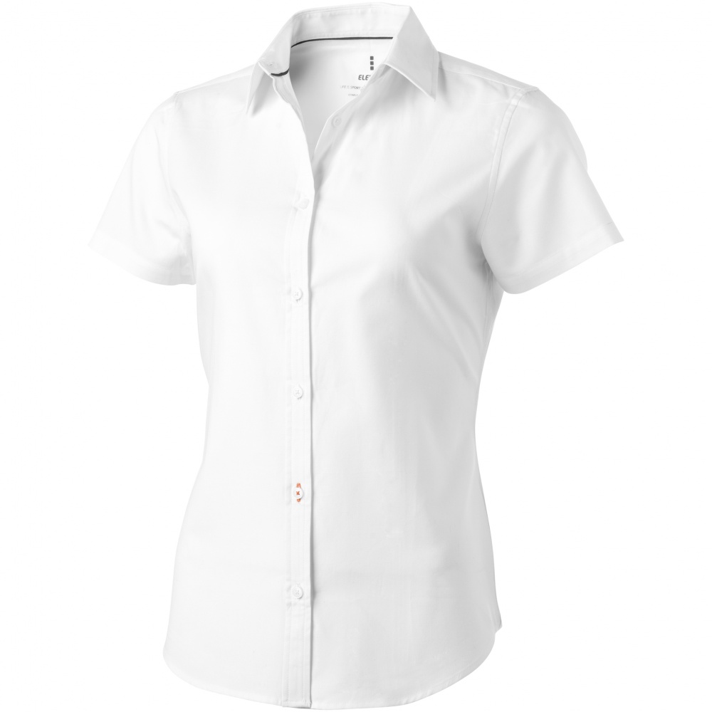 Logotrade promotional giveaway picture of: Manitoba short sleeve ladies shirt, white