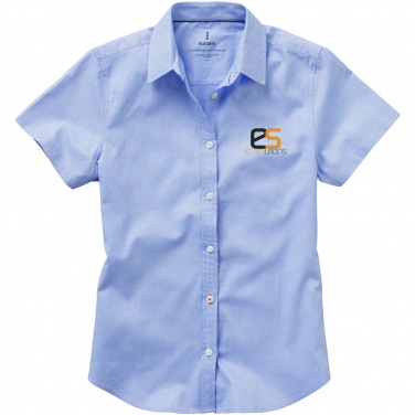 Logotrade promotional gifts photo of: Manitoba short sleeve ladies shirt, light blue