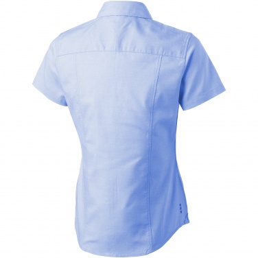 Logo trade corporate gift photo of: Manitoba short sleeve ladies shirt, light blue