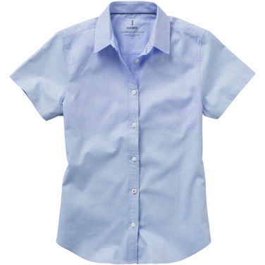 Logotrade advertising products photo of: Manitoba short sleeve ladies shirt, light blue
