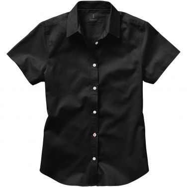 Logotrade advertising product picture of: Manitoba short sleeve ladies shirt, black
