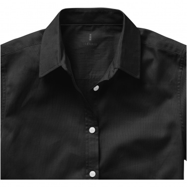 Logotrade promotional merchandise picture of: Manitoba short sleeve ladies shirt, black
