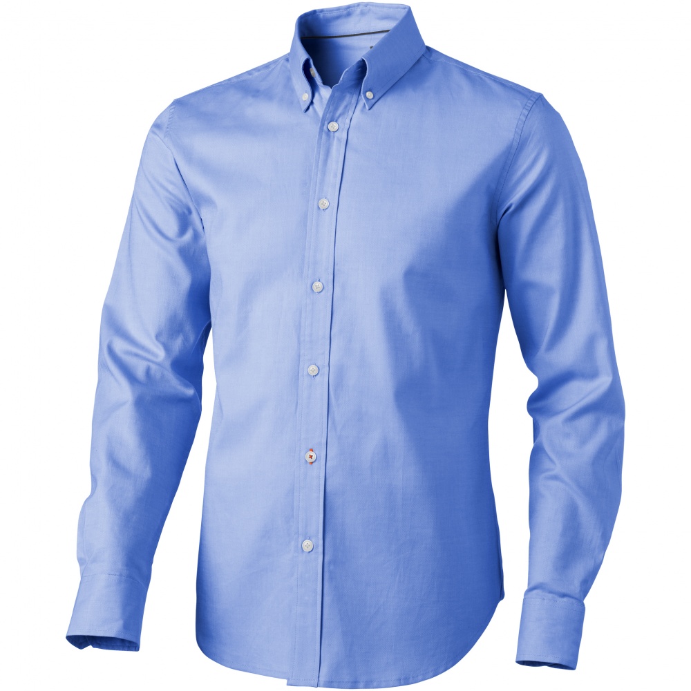 Logo trade promotional giveaways picture of: Vaillant long sleeve shirt, light blue