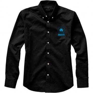 Logo trade business gifts image of: Vaillant long sleeve shirt, black