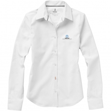 Logo trade promotional products picture of: Vaillant long sleeve ladies shirt, white