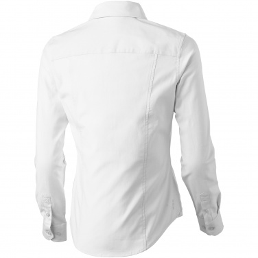 Logo trade promotional merchandise picture of: Vaillant long sleeve ladies shirt, white