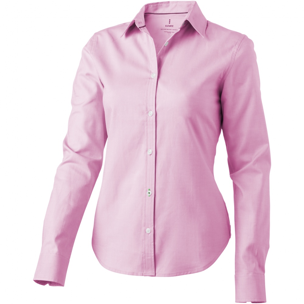 Logo trade business gift photo of: Vaillant long sleeve ladies shirt, pink
