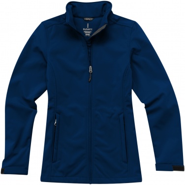 Logo trade advertising products image of: Maxson softshell ladies jacket, dark blue