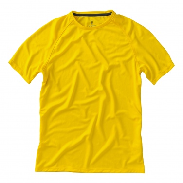 Logo trade advertising products image of: Niagara short sleeve T-shirt, yellow