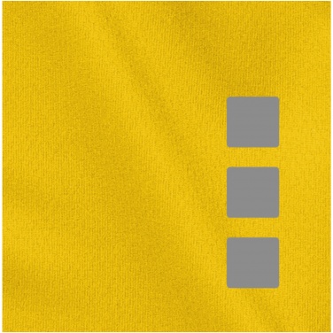Logo trade corporate gifts image of: Niagara short sleeve T-shirt, yellow