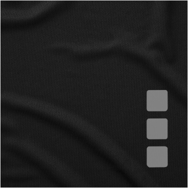 Logo trade corporate gifts image of: Niagara short sleeve ladies T-shirt, black