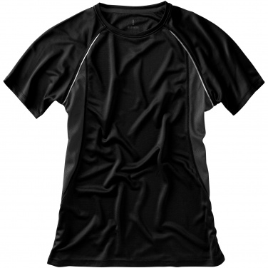Logo trade promotional giveaways image of: Quebec short sleeve ladies T-shirt, black