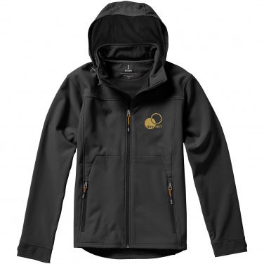 Logo trade promotional gifts image of: Langley softshell jacket, dark grey