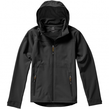 Logo trade corporate gifts image of: Langley softshell jacket, dark grey