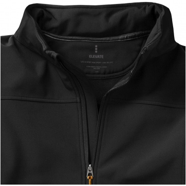Logotrade promotional merchandise picture of: Langley softshell jacket, black