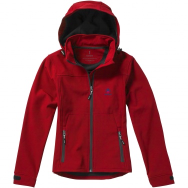 Logotrade promotional gift picture of: Langley softshell ladies jacket, red