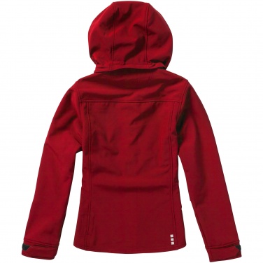 Logotrade promotional giveaway image of: Langley softshell ladies jacket, red