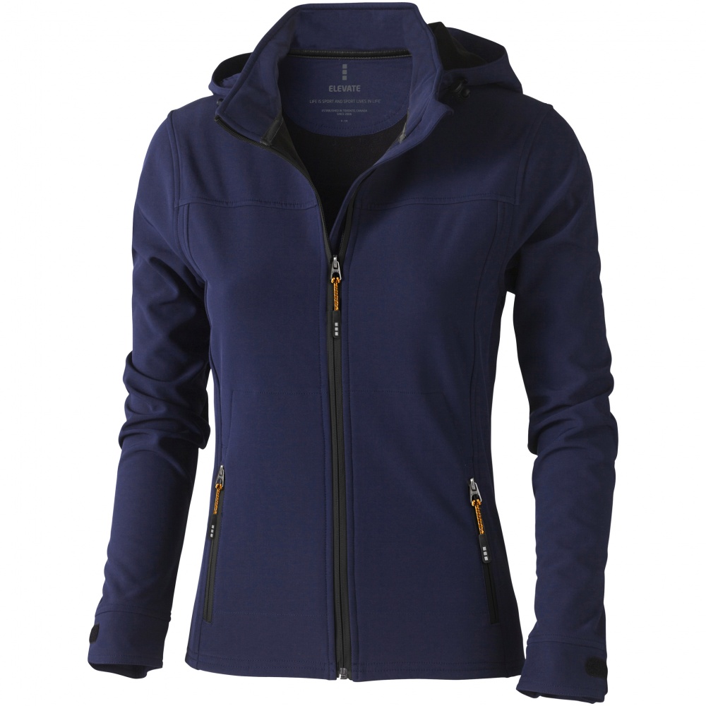 Logotrade promotional merchandise image of: Langley softshell ladies jacket, navy