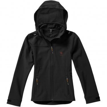 Logotrade promotional products photo of: Langley softshell ladies jacket, black