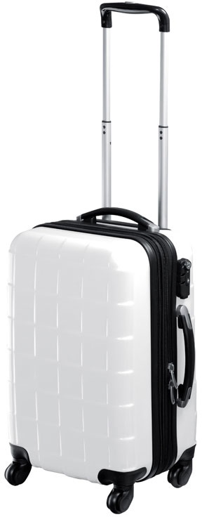 Logotrade promotional merchandise picture of: CrisMa Suitcase, white