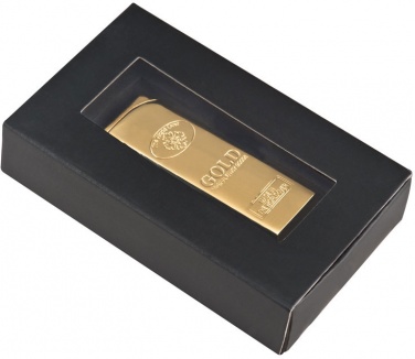 Logo trade promotional merchandise picture of: Lighter Gold Bar, gold