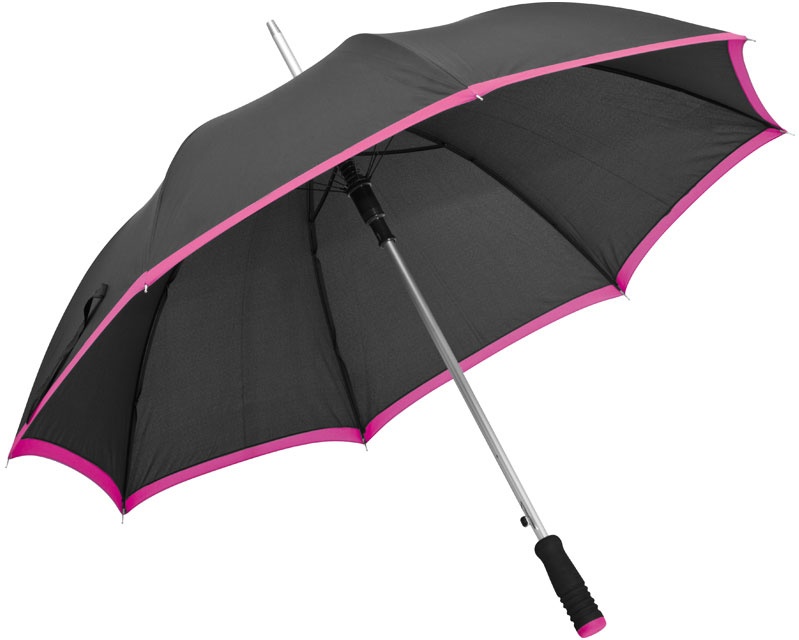 Logotrade promotional merchandise photo of: Automatic umbrella with rosy accent