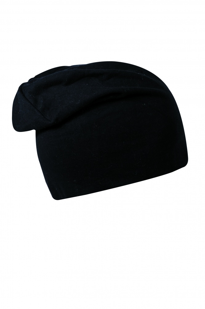 Logotrade advertising product image of: Beanie Long Jersey, black