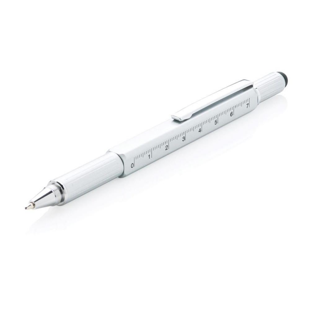 Logotrade advertising product image of: 5-in-1 toolpen, silver