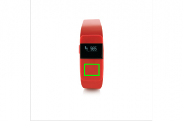 Logotrade promotional gift image of: Activity tracker Keep fit, red