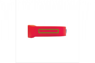 Logo trade advertising products image of: Activity tracker Keep fit, red