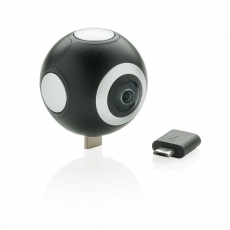 Dual lens 360° photo and video camera