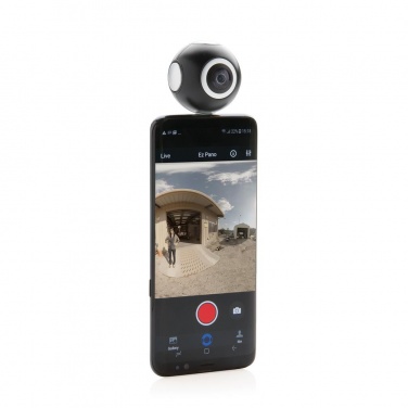 Logo trade promotional giveaway photo of: Dual lens 360° photo and video camera