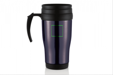 Logotrade business gift image of: Stainless steel mug, purple blue