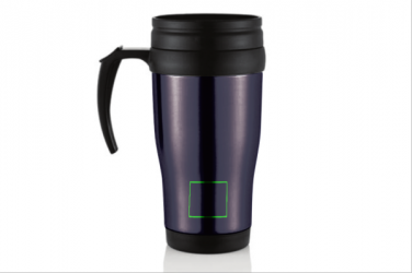 Logotrade corporate gift image of: Stainless steel mug, purple blue