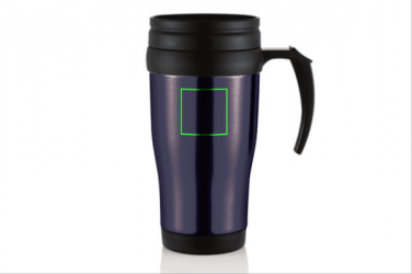 Logo trade advertising product photo of: Stainless steel mug, purple blue